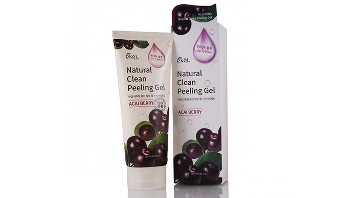 Tẩy Tế Bào Chết Chiết Xuất Từ Nho Ekel Natural Clean Peeling Gel Grape 180ML Tẩy Tế Bào Chết-1